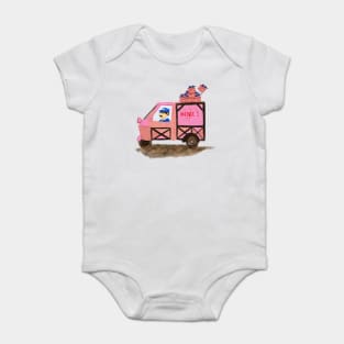 Mendl's Cake Box Van -Grand Budapest Hotel Baby Bodysuit